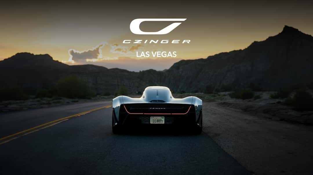 Czinger Las Vegas desert road