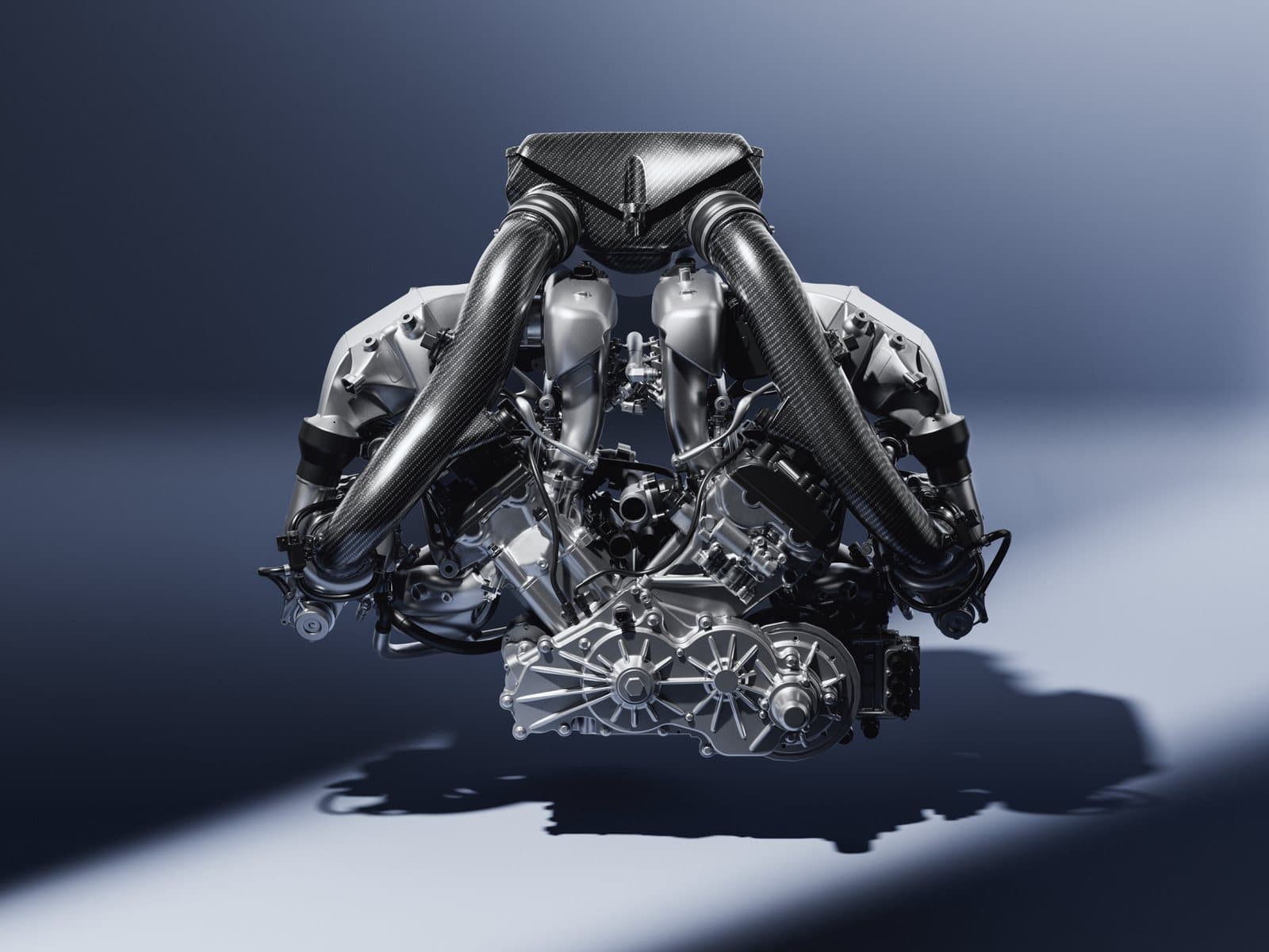 Czinger 2.88L twin-turbo V8, rear view