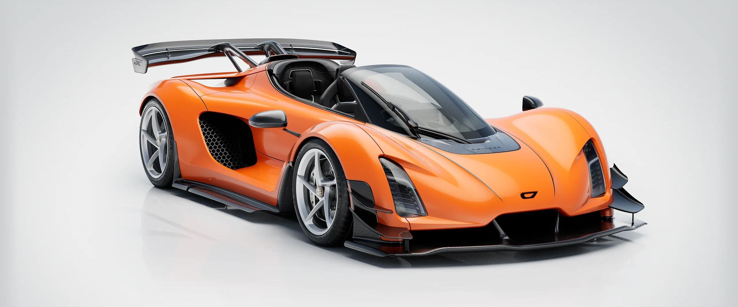 21C Spyder in California Poppy orange with a Jet Black interior