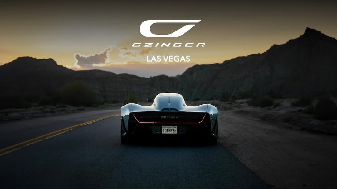 Czinger Las Vegas desert road